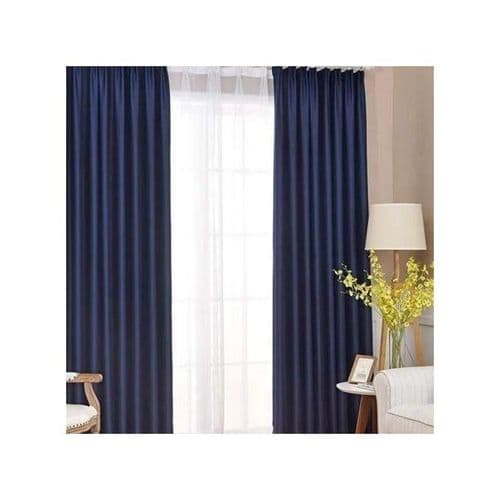 Navy Blue curtain and sheers - Image 3